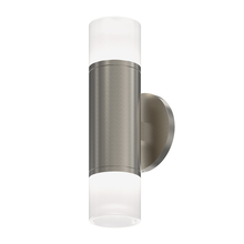 Sonneman 3053.13-GN25-GN25 - 3" Two-Sided LED Sconce w/Etched Glass Trims and 25° Narrow Flood Lens