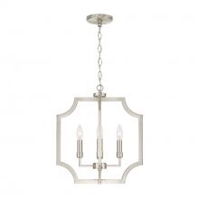 Austin Allen & Co - CA AA1037BN - 16"W x 18.50"H 4-Light Foyer Lantern Pendant in Brushed Nickel