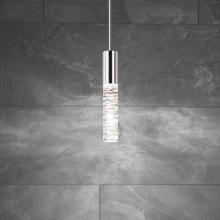 Schonbek Beyond BPD14214-PN - Cru 14in LED 3000K/3500K/4000K 120V/277V Mini Pendant in Polished Nickel with Clear Optic Crystal