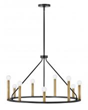 Lark Canada 83158BK - Medium Single Tier Chandelier