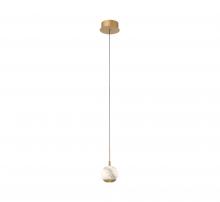 Lib & Co. CA 10202-030 - Baveno, 1 Light LED Pendant, Painted Antique Brass