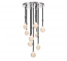 Lib & Co. CA 12065-02 - Bellissima, 9 Light LED Chandelier, Black Sleeve