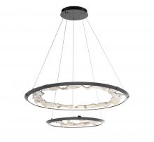 Lib & Co. CA 12164-040 - Nettuno, 2 Tier LED Chandelier, Painted Brushed Grey