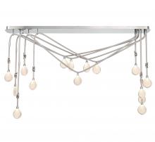 Lib & Co. CA 12177-01 - Bellissima, 15 Light Linear Chandelier, Silver Sleeve