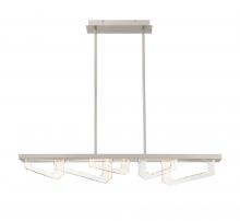Lib & Co. CA 12178-041 - Arezzo, Small Linear LED Chandelier, Painted Brushed Champagne