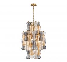 Lib & Co. CA 12200-022 - Veneto, 8 Light Chandelier, Aged Brass