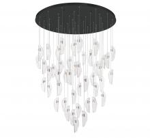 Lib & Co. CA 12219-017-02 - Sorrento, 45 light LED Grand Chandelier, Clear, Black Canopy