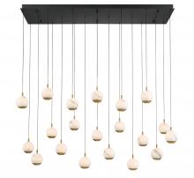 Lib & Co. CA 12240-02 - Baveno, 20 Light Rectangular LED Chandelier, Matte Black