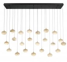 Lib & Co. CA 12246-02 - Calcolo, 23 Light Rectangular LED Chandelier, Matte Black
