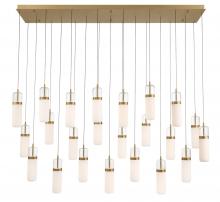 Lib & Co. CA 12249-030 - Verona, 23 Light Rectangular LED Chandelier, Painted Antique Brass
