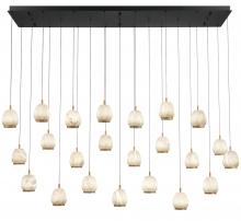 Lib & Co. CA 12251-02 - Lucidata, 23 Light Rectangular LED Chandelier, Matte Black