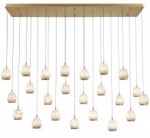 Lib & Co. CA 12251-030 - Lucidata, 23 Light Rectangular LED Chandelier, Painted Antique Brass