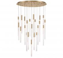 Lib & Co. CA 12273-037 - Gravina, 22 Light LED Chandelier, Brushed Brass, Clear Crystal