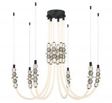Lib & Co. CA 12284-02 - Alcamo, 6 Light LED Chandelier, Matte Black