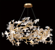 Lib & Co. CA 12339-028 - Fiori 48 Light LED Chandelier Gold Leaf