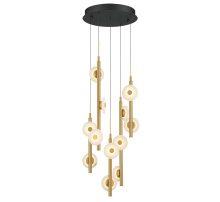 Lib & Co. CA 12360-02 - Etna 12 Light Round LED Chandelier Matte Black