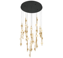 Lib & Co. CA 12362-02 - Etna 47 Light Round LED Chandelier Matte Black