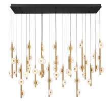 Lib & Co. CA 12367-02 - Etna,50 Light Rectangular LED Chandelier Matte Black