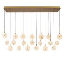 Lib & Co. CA 12378-030 - Corfu 20 Light Rectangular LED Chandelier Painted Antique Brass