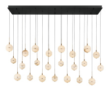 Lib & Co. CA 12379-02 - Corfu 23 Light Rectangular LED Chandelier Matte Black