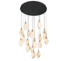 Lib & Co. CA 12384-02 - Kosmos 19 Light Round LED Chandelier Matte Black