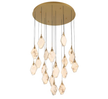 Lib & Co. CA 12384-030 - Kosmos 19 Light Round LED Chandelier Painted Antique Brass