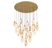 Lib & Co. CA 12385-030 - Kosmos 31 Light Round LED Chandelier Painted Antique Brass