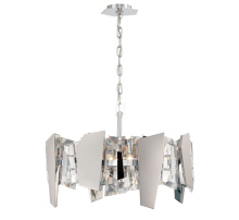Lib & Co. CA 12405-01 - Castellana 4 Light Convertible Ceiling Mount/pendant Chrome Clear Crystal