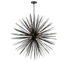 Lib & Co. CA 12433-06 - Pragma 18 Light Chandelier Metallic Black