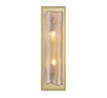 Lib & Co. CA 12437-018-07 - Sorrento 2 Light LED Wall Mount Amber Gold Canopy