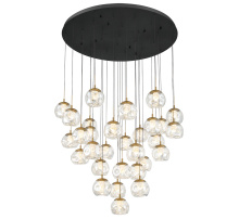 Lib & Co. CA 12443-02 - Camerino 31 Light Round LED Chandelier Matte Black