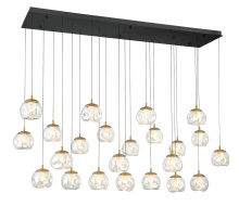 Lib & Co. CA 12448-02 - Camerino 23 Light Rectangular LED Chandelier Matte Black
