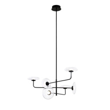Avista Lighting A1896BK - Avista Helix Chandelier 6-light Black -LED