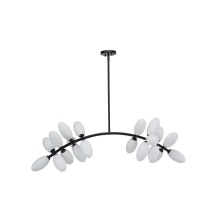 Avista Lighting A4555BK - Avista Arc Chandelier 20-Light Black