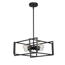 Avista Lighting A4715BK - Avista Korson 16" 4-Light Black Pendant