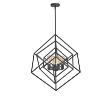 Avista Lighting A5924BK - Avista Geometric 24" Chandelier Black