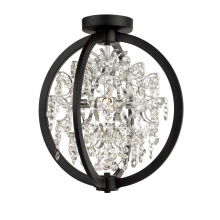 Avista Lighting A7244BK - Avista Belair Semi -Flush 14" Black