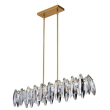 Avista Lighting A8036GD - Avista Glimmer Linear Chandelier 6-Light Gold