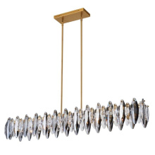 Avista Lighting A8048GD - Avista Glimmer Linear Chandelier 8-Light Gold