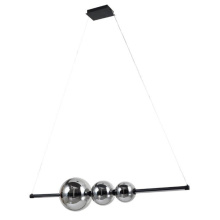 Avista Lighting A8248SMBK - Avista Globe Chandelier Smoked Glass -Black