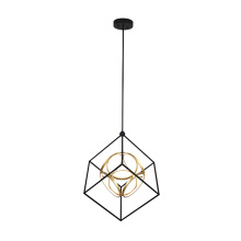 Avista Lighting A9230BKGD - Avista Uptown 38" Chandelier Black & Gold-LED