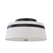 Avista Lighting F2915BK - Avista Lazo Semi-Flush 15" Black