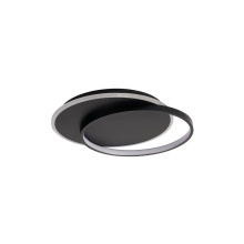 Avista Lighting F3012BK - Avista Ring Flush Mount Black -LED