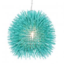 Varaluz 169M01AQ - Urchin 1 Light Mini Pendant - Aqua Velvet
