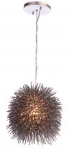 Varaluz 169M01CH - Urchin 1 Light Mini Pendant - Painted Chrome