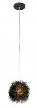 Varaluz 169M01SBL - Urchin 1 Light Uber Mini Pendant - Black