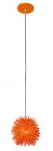 Varaluz 169M01SOR - Urchin 1 Light Uber Mini Pendant - Electric Pumpkin