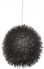 Varaluz 169P01BL - Urchin 1 Light Pendant - Black