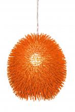 Varaluz 169P01OR - Urchin 1 Light Pendant - Electric Pumpkin
