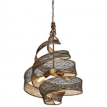 Varaluz 240P03HO - Flow 3 Light Twist Pendant - Hammered Ore